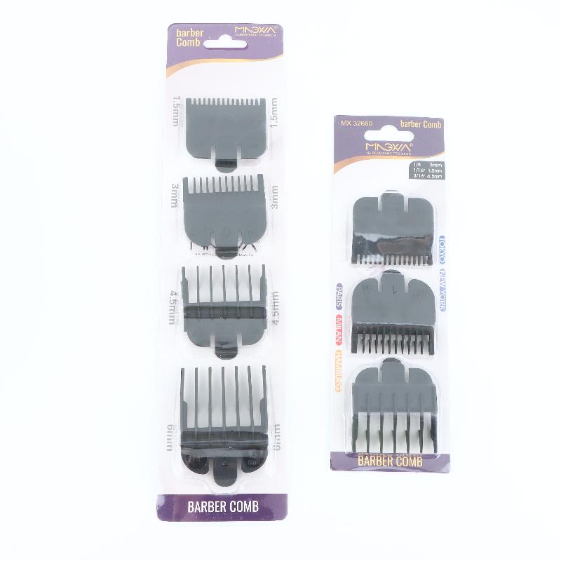 Hair Clipper - 1/2/3/4 Stück Haarschneidemaschinen-Aufsätze, Führungskämme, Trimmer-Styling-Werkzeuge, schwarzes