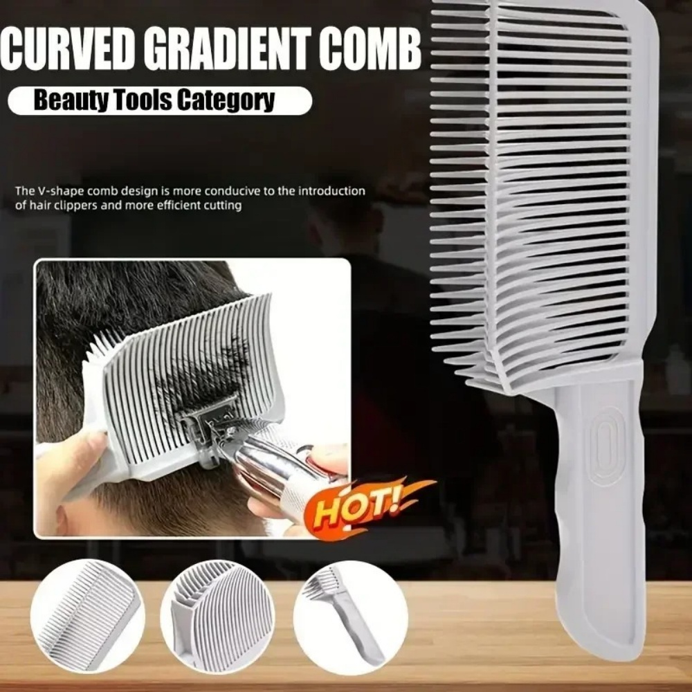 Hair Clipper - Professioneller Barber-Fade-Kamm, hitzebeständig, Haarschneidekamm, Blending-Kamm, Flat-Top-Styling-Tool,