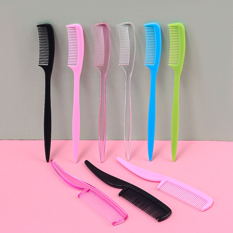 Grooming Kit - 25-teiliges Mehrfarbiges Mini-Augenbrauenkamm-Set Tragbarer Feinzahniger Plastikkamm
