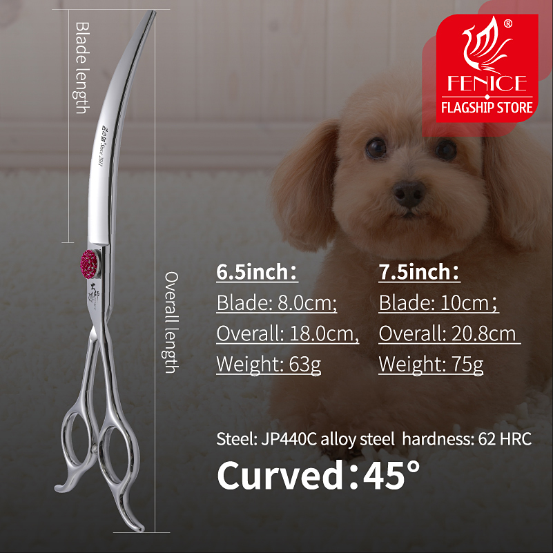 Fenice Pink Diamond Screw Pet  – Grooming Scissors Bewertung und Preis