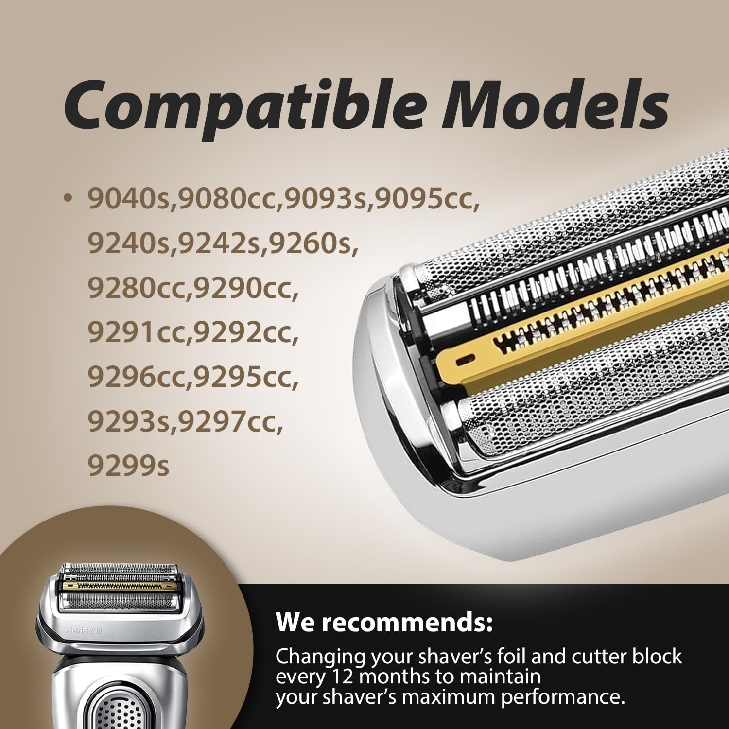 Neuer 92S Ersatz-Folienkopf Ko – Electric Shaver Rotary Bewertung und Preis